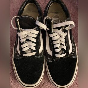 Vans black womens 8